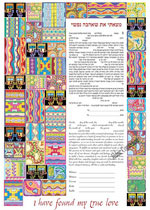 Ketubah by Ruth Rudin,Abstract